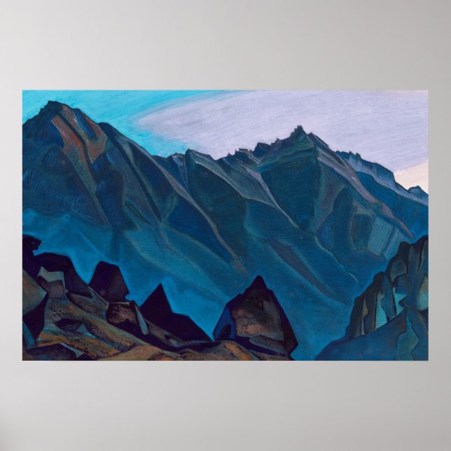 Bell Mountain von Nicholas Roerich Poster (Vorne)