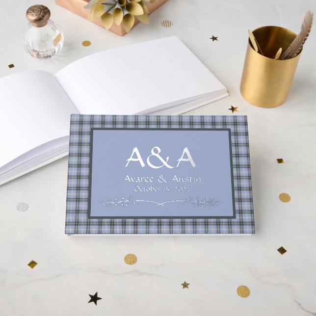 Bell of Borders Original Scottish Tartan Gästebuch (Vorderseite Offen)