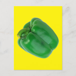 BELL PEPPER (GRÜNE) POSTKARTE