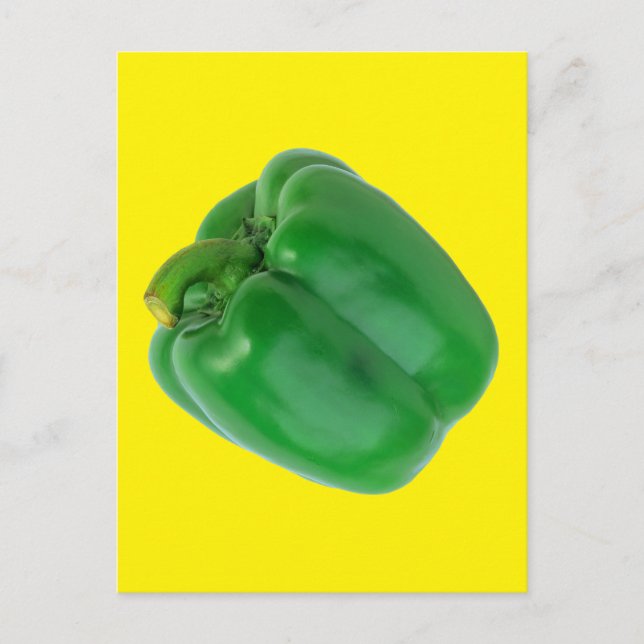 BELL PEPPER (GRÜNE) POSTKARTE (Vorderseite)