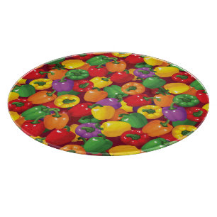 Bell Pepper-Muster Schneidebrett