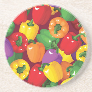 Bell Pepper-Muster Untersetzer