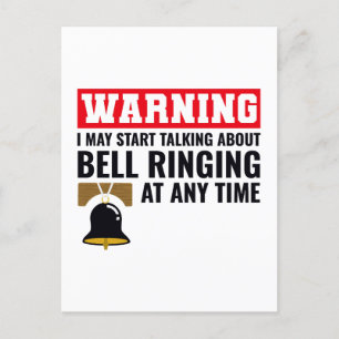 Bell Ringer Collector Campanologin Funny Feiertagspostkarte