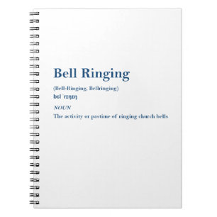 Bell-Ringing-Definition Notizblock