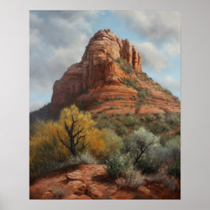 Bell Rock Sedona Arizona Malerei Kunst, Dichtung u Poster