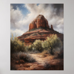 Bell Rock Sedona Arizona Malerei Kunst, Dichtung u Poster