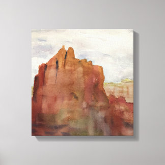 Bell Rock, Sedona, AZ - Aquarelldruck auf Leinwand