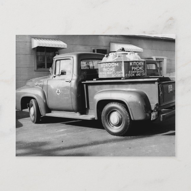 Bell Telefone Truck Dyersburg Tennessee Postkarte (Vorderseite)