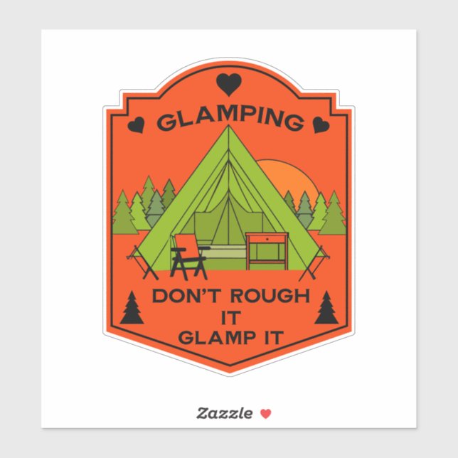 Bell Tent Glamping Aufkleber (Blatt)