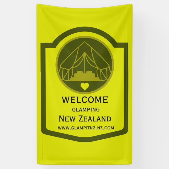 Bell Tent Glamping Business Banner (Vertikal)