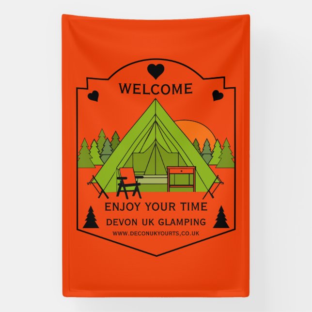 Bell Tent Glamping Business Banner (Vertikal)