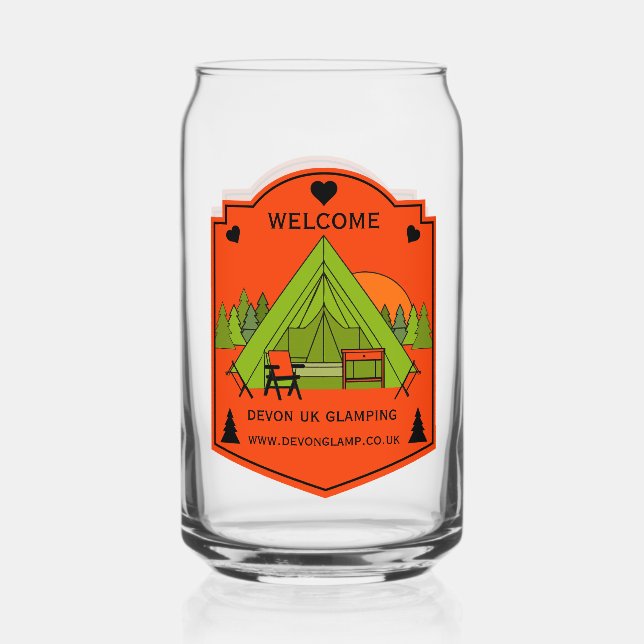 Bell Tent Glamping Business Dosenglas (Vorderseite)