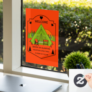 Bell Tent Glamping Business Fensteraufkleber