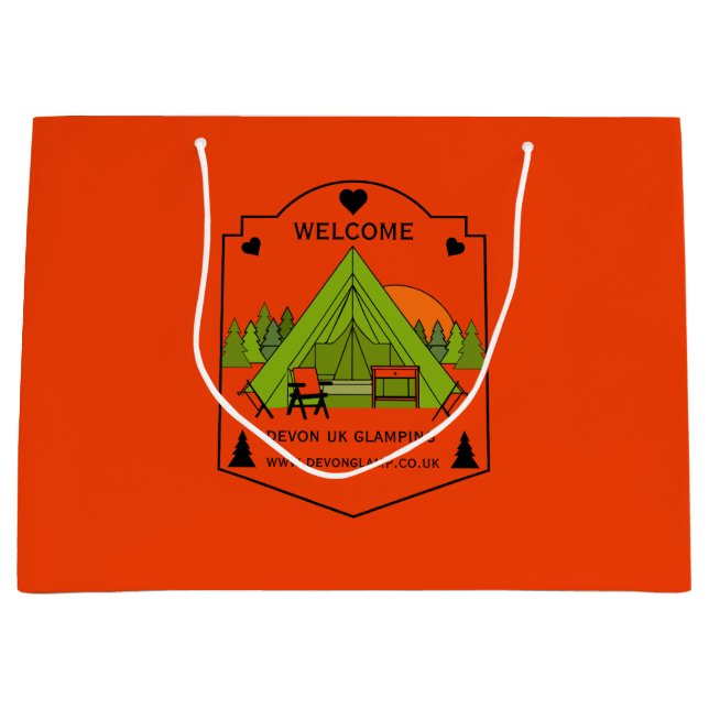 Bell Tent Glamping Business Große Geschenktüte (Vorderseite)