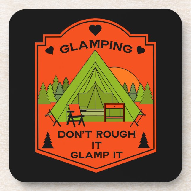 Bell Tent Glamping Getränkeuntersetzer (Vorderseite)