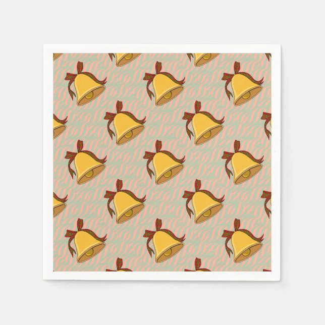 Bell und Bow Serviette (Vorderseite)