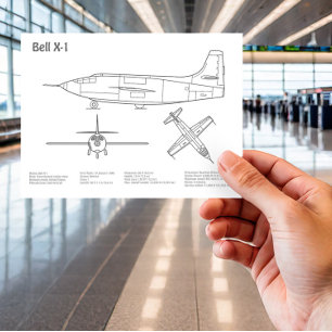 Bell X-1 - Flugzeugkonzepte BD Postkarte