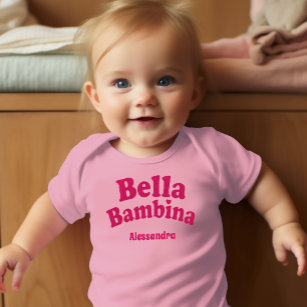 Bella Bambina Baby Pink Bodysuit Baby Strampler