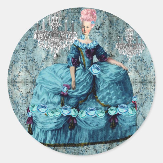 Bella Blue Marie Antoinette Sticker Siegel (Vorderseite)