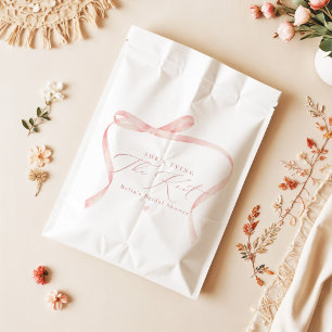 BELLA Blush Bow Sie bindet das Brautparty des Knot Geschenktütchen