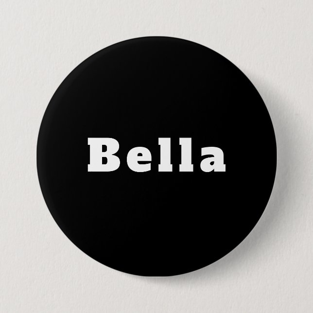 Bella Button – Hochwertiger Ansteckbutton (Vorderseite)