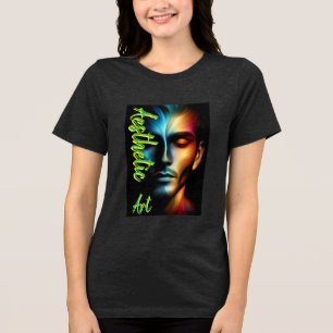 Bella+Canvas Damen Tri-Blend T-Shirt, Weiß, Erwach Shirt
