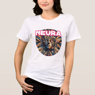 Bella+Canvas Damen Tri-Blend T-Shirt, Weiß, Erwach Shirt