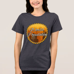 Bella+Canvas Damen Tri-Blend T-Shirt, Weiß, Erwach Shirt