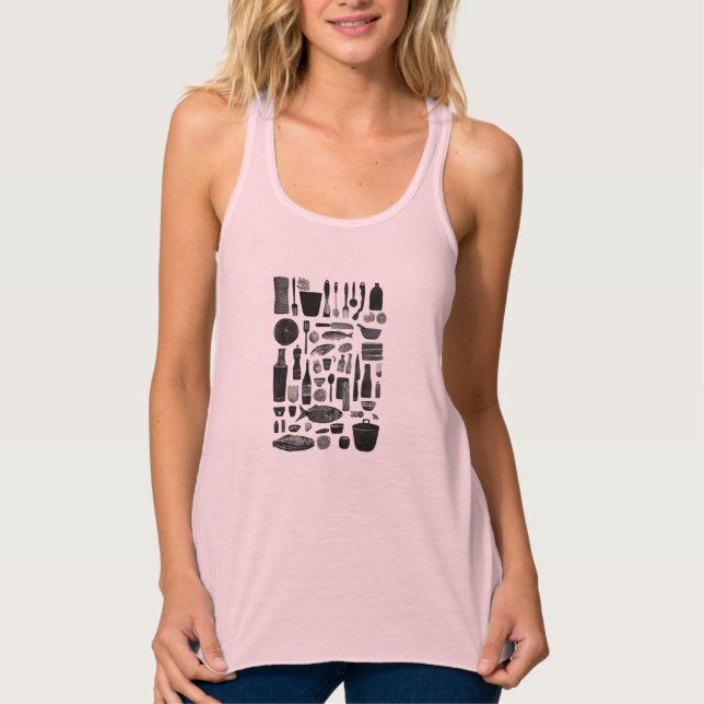 Bella+Canvas Flowy Racerback Tank Top (Vorderseite)