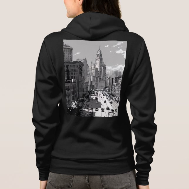 Bella+Canvas Full-Zip Hoodie (Rückseite)