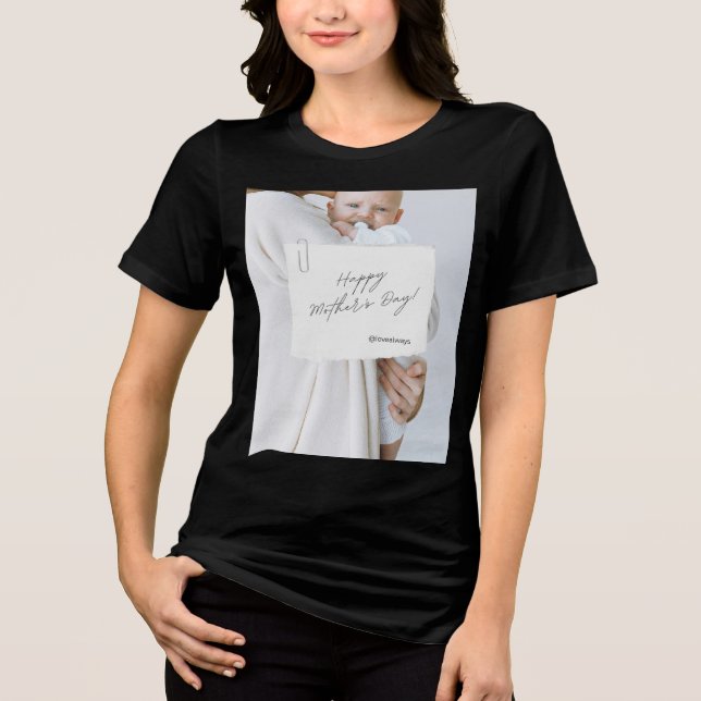 Bella Canvas Tri-Blend Frohen Muttertag Tee (Vorderseite)