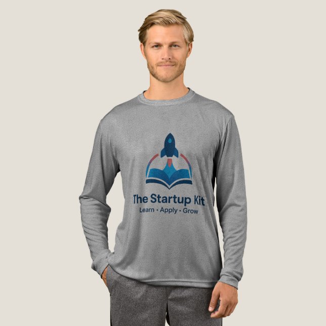 Bella+Canvas Tri-Blend-Langarmshirt Unisex Tri-Blend Shirt (Volle Vorderseite)