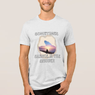 Bella+Canvas Tri-Blend-T-Shirt, einfarbig Schwarz, Tri-Blend Shirt