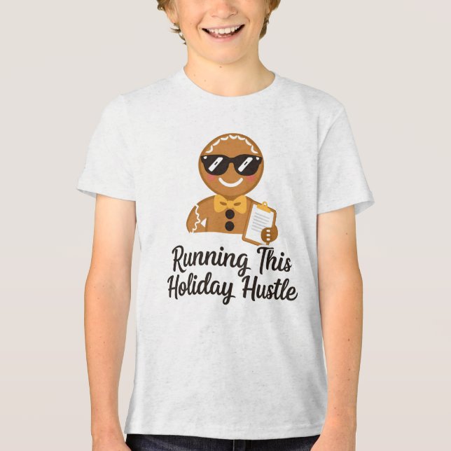 Bella+Canvas Youth Tri‑Blend T‑Shirt – Gingerbread Tri-Blend Shirt (Vorderseite)