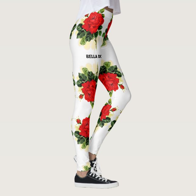 BELLA DONNA! (ROTE ROSEN) LEGGINGS (Rechts)