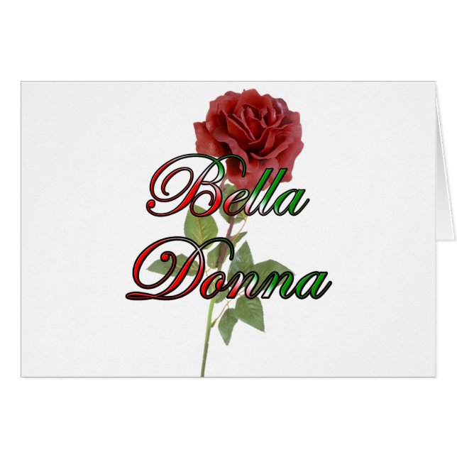 Bella Donna (schöne Dame) (Vorderseite (Horizontal))