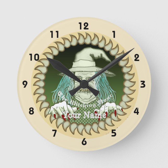 Bella Hexengesicht Uhr (Vorderseite)