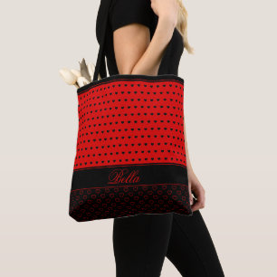 Bella - Individuelle Name-Vorlage Stilvoll rot und