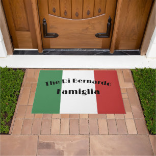 Bella Italia Welcome Doormat Flag Italien Fußmatte