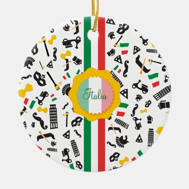Bella Italien italienische kulturelle Einzelteile Keramik Ornament (Vorne)