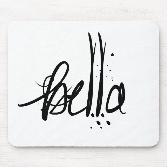 Bella italienische französische Schönheit Mousepad (Vorne)