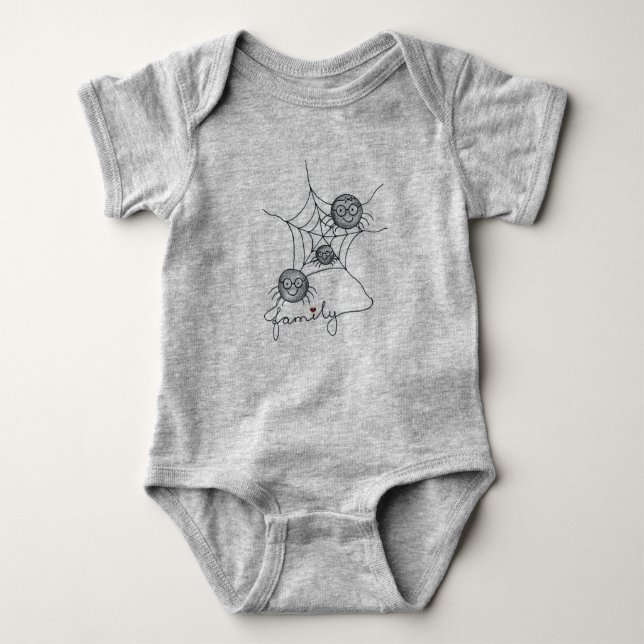 Bella+Leinwand Baby Tri-Blend T-Shirt mit Strampler (Vorderseite)