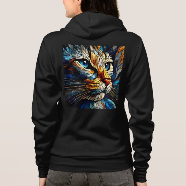 Bella+Leinwand Full-Zip Sweatshirts mit Kunstwerke (Rückseite)