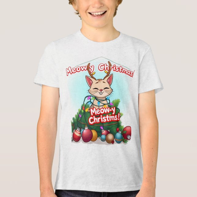 Bella+Leinwand Jugend-Tri-Mix-T - Shirt (Vorderseite)