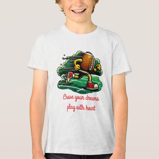 Bella+Leinwand Jugend-Tri-Mix-T - Shirt (Vorderseite)