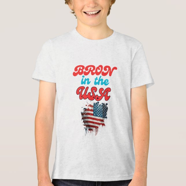 Bella+Leinwand Jugend-Tri-Mix-T - Shirt (Vorderseite)