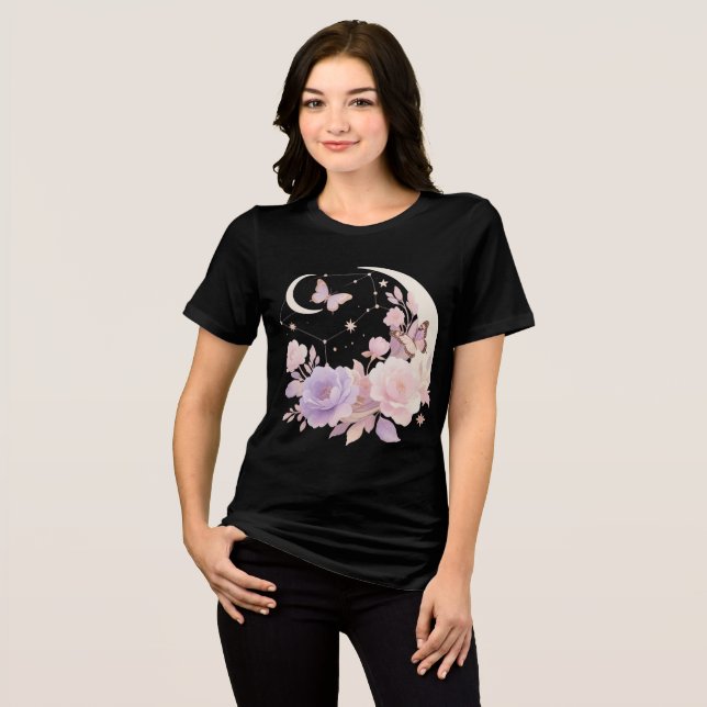 Bella+Leinwand T - Shirt für Frauen mit drei Blend (Vorderseite voll)