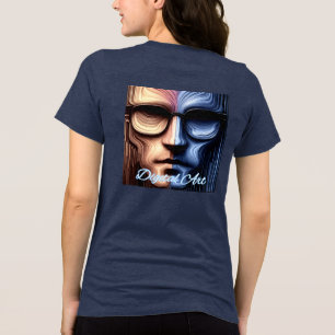 Bella+Leinwand T - Shirt für Frauen mit Dreifachmi