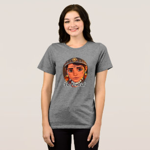 Bella+Leinwand T - Shirt für Frauen mit Dreifachmi