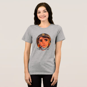 Bella+Leinwand T - Shirt für Frauen mit Dreifachmi